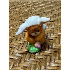 Vintage 1990 Lucy & Me Enesco Bear Figurine With Bunny Ears